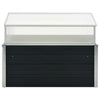 Vidaxl tuinkas 100x100x77 cm de acero galvanizado antracita