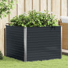 Plantador Vidaxl Insentado antracita de acero galvanizado 100x100x77cm