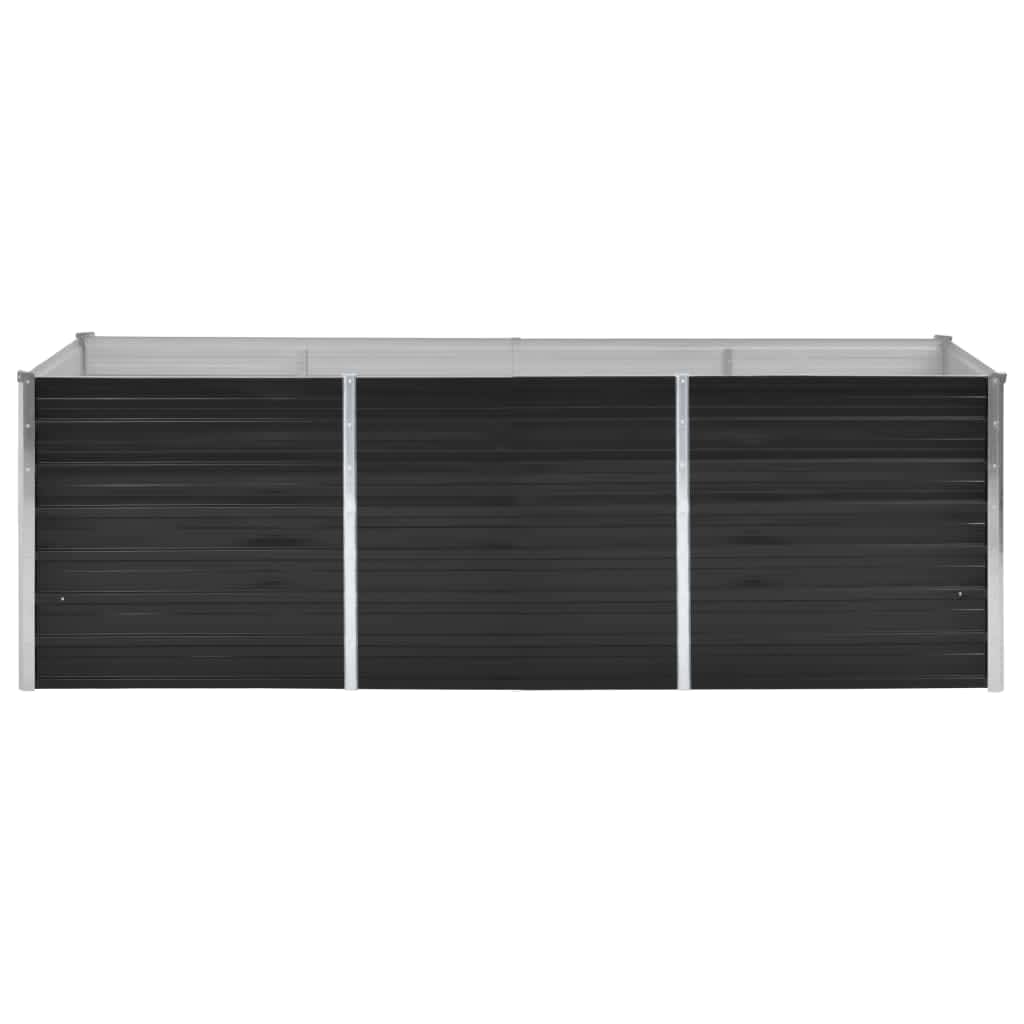 VidaXL Plantenbak verhoogd 240x80x77 cm gegalvaniseerd staal antraciet