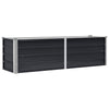 Vidaxl fioriera ha raccolto antracite in acciaio zincato da 160x40x45 cm