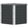 Vidaxl plantenbak verhoogd 129x129x77cm gegalvaniseerd staal antraciet