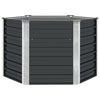 Vidaxl plantenbak verhoogd 129x129x77cm gegalvaniseerd staal antraciet