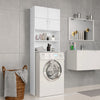 Gabinete de lavadora Vidaxl 64x25.5x190 cm de madera procesada blanca