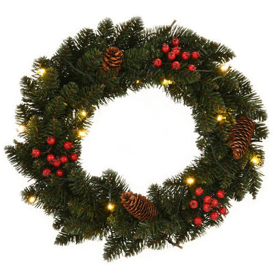 Vidaxl Whiths Christmas 2 St con decorazione 45 cm Verde