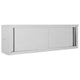 Armario de pared de cocina Vidaxl con puertas correderas de acero inoxidable de 150x40x50 cm