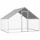Vidaxl Chicken Coop 2.75x2x1.92 M de acero galvanizado