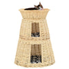 Vidaxl Basket gatto a 3 pezzi set con cuscini 47x34x60cm Naturalmente salici