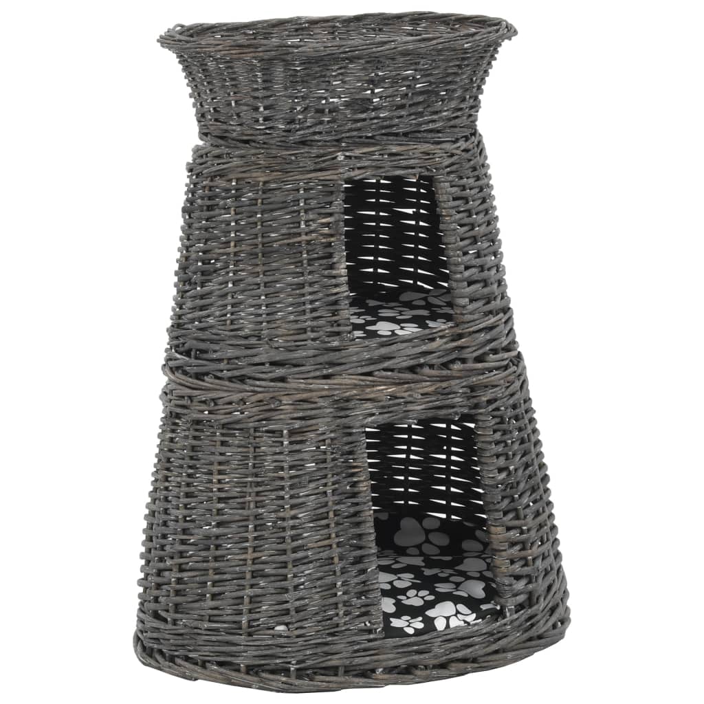 Vidaxl 3 partes Tasket con cojines 47x34x60 cm sauces