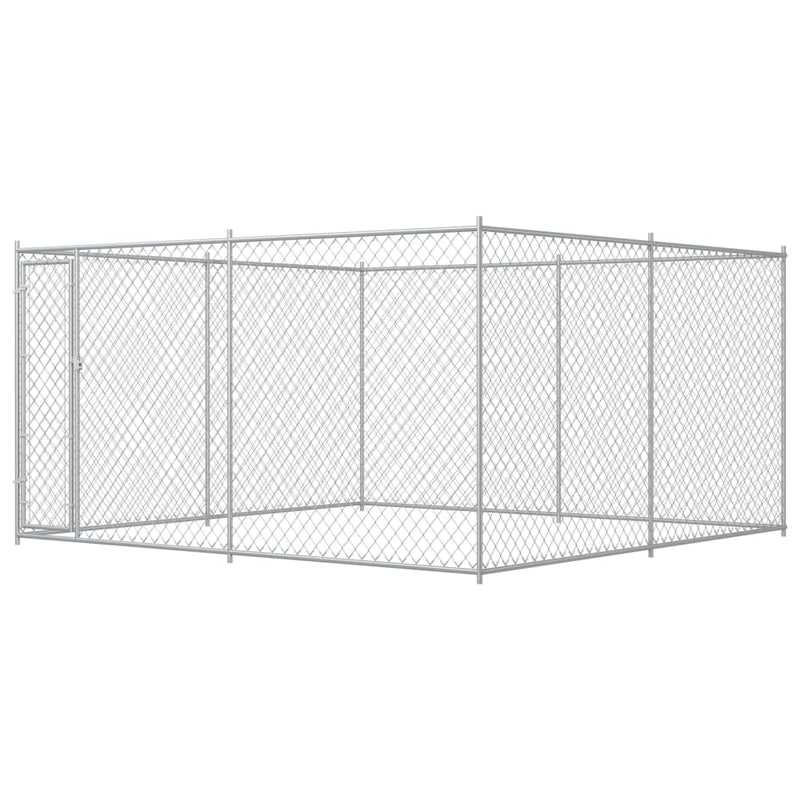 VidaXL Hondenkennel voor buiten 383x383x185 cm