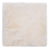 Cojines de silla Vidaxl 2 st 40x40 cm de piel de oveja real blanca