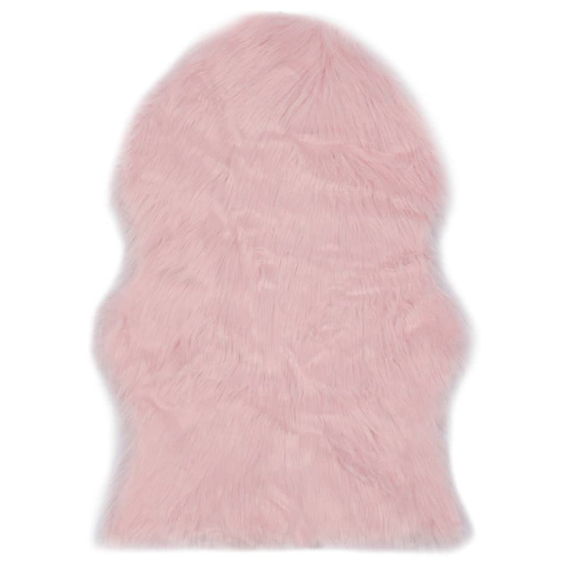 Vidaxl vloerkleed 60x90 cm kunstschapenvacht roze