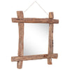 Vidaxl Mirror Blocchi di legno 70x70 cm Teak riciclato naturale