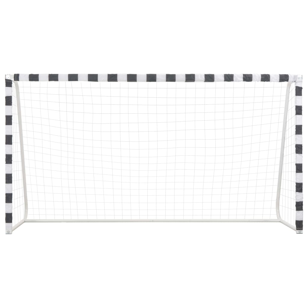 Vidaxl Football Gold 300x160x90 cm in metallo bianco e nero