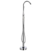 Gru da bagno vidaxl crane staccata in acciaio inossidabile da 118,5 cm
