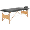 Tavolo da massaggi Vidaxl con 2 zone 186x68 cm antracite in legno