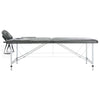 Tabella del massaggio Vidaxl con 2 zone 186x68 cm Frame di alluminio antracite