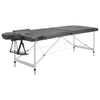 Mesa de masaje Vidaxl con 2 zonas 186x68 cm Marco de aluminio antracita