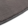 Vidaxl tappeto 80 cm pelliccia di coniglio artificiale grigio scuro
