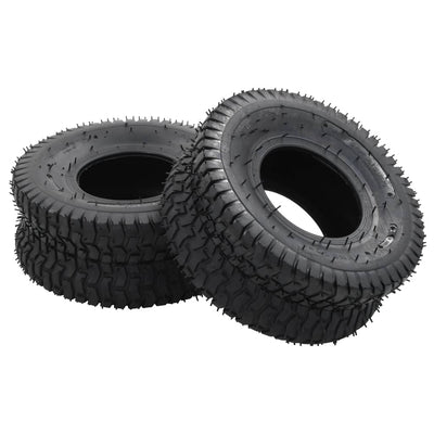Neumáticos de carretilla Vidaxl 2 pcs 15x6.00-6 4pr caucho