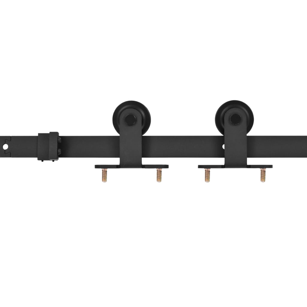 Caja Vidaxl con piezas para esquí de puertas correderas 183 cm de acero negro