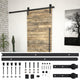 Caja Vidaxl con piezas para esquí de puertas correderas 183 cm de acero negro