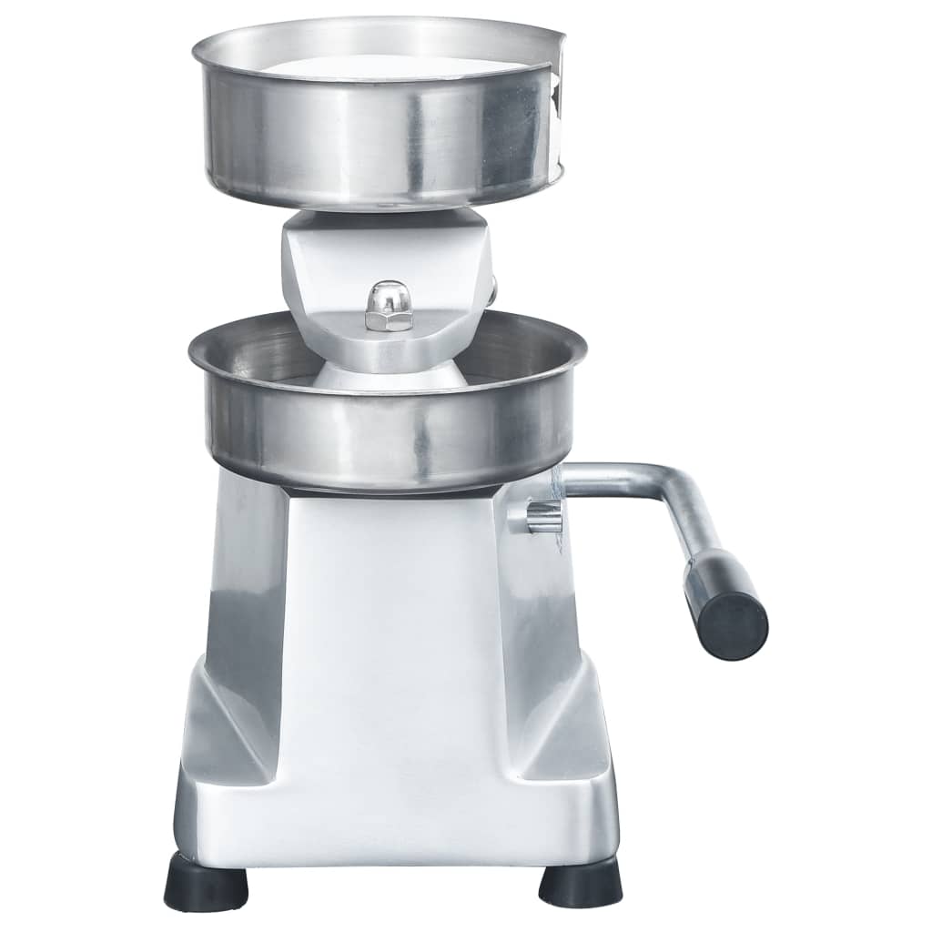 Vidaxl hamburgerpersmachine met 500 scheidingsbladen 10 cm aluminium