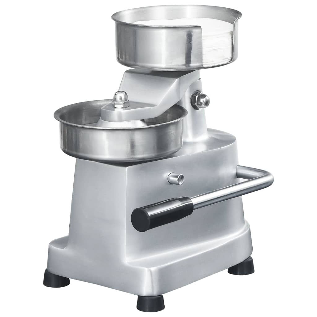 Vidaxl hamburgerpersmachine met 500 scheidingsbladen 13 cm aluminium