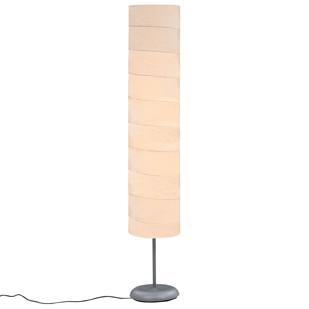 Lámpara de piso Vidaxl con blanco E27 121 cm blanco