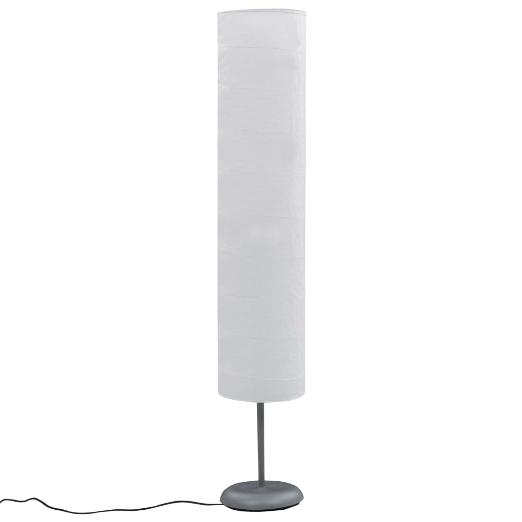 Lampada da pavimento Vidaxl con E27 standard 121 cm bianco