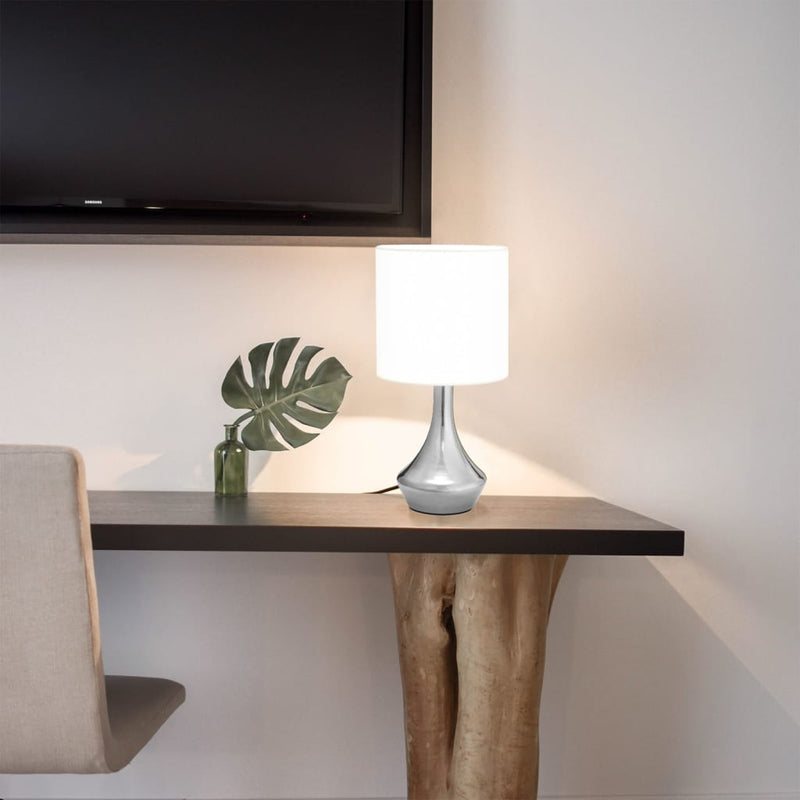Lampade da tavolo Vidaxl 2 m con un pulsante di giunzione e14 bianco