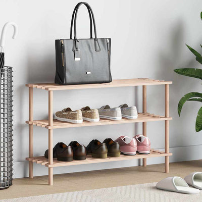 Vidaxl Shoe Rack Pinewood de 3 capas de 3 capas