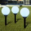 Lámparas de ruta de jardín Vidaxl 6 pts con led de alfiler de tierra de 20 cm