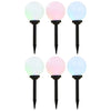 Vidaxl solarlampen 6 st led rond 20 cm rgb