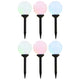 Vidaxl solarlampen 6 st led rond 20 cm rgb