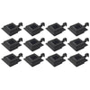 Vidaxl Lampade solari 12 St LED Square 12 cm Nero