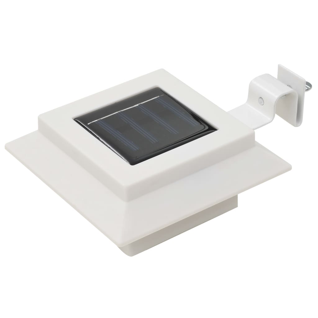 Vidaxl solarlampen 12 st led vierkant 12 cm wit