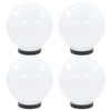 VidaXL LED-bollampen 4 st rond 20 cm PMMA