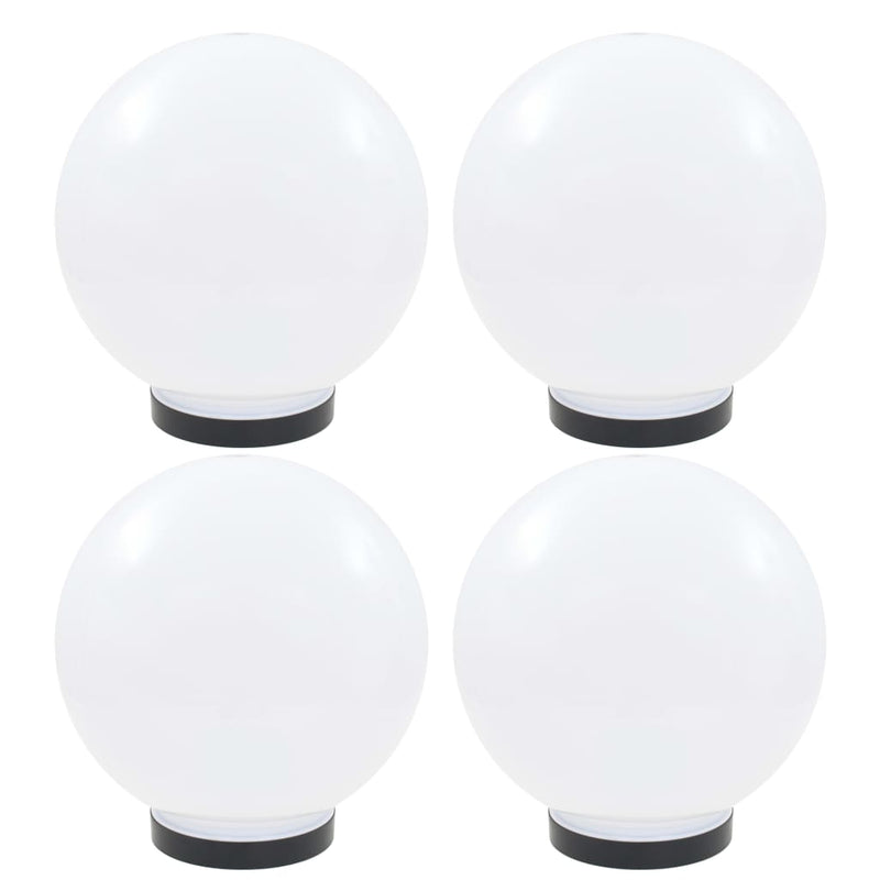 Vidaxl led-bollampen 4 st rond 25 cm pmma
