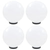 Lámparas de bombilla LED Vidaxl 4 PCS Round 30 cm PMMA