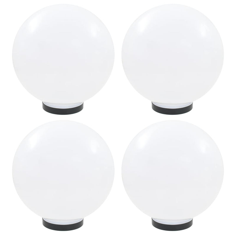 Vidaxl led-bollampen 4 st rond 30 cm pmma