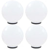 Lámparas de bombilla LED Vidaxl 4 PCS Round 40 cm PMMA