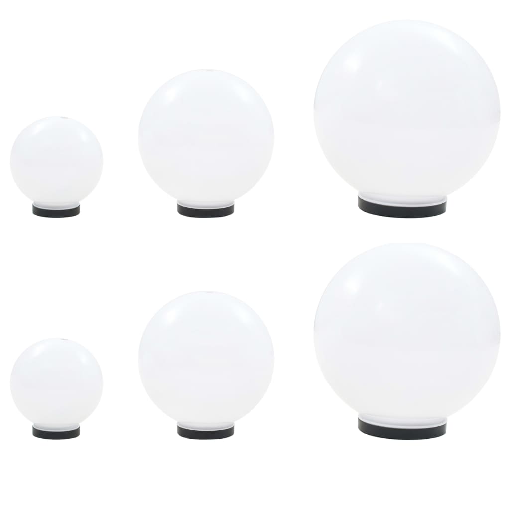 Vidaxl Fenne lampadina a LED a 6 pezzi impostati intorno a 20 30 40 cm PMMA