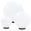 Vidaxl 6-delige led-bollampenset rond 20 30 40 cm pmma