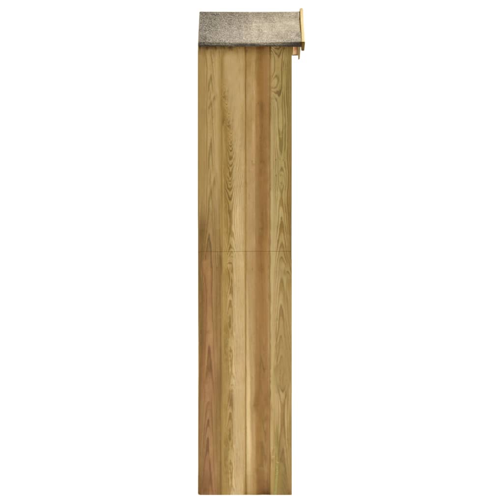 VIDAXL GARDEN SHED 36x36x163 cm Pine impregnato