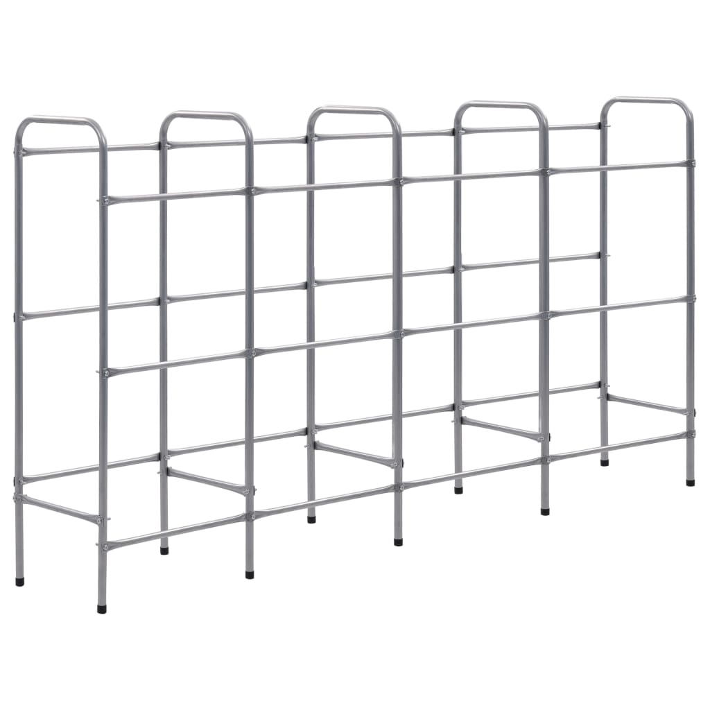 Rack di stoccaggio Vidaxl per 12 casse 190x333x116 cm in acciaio colorato