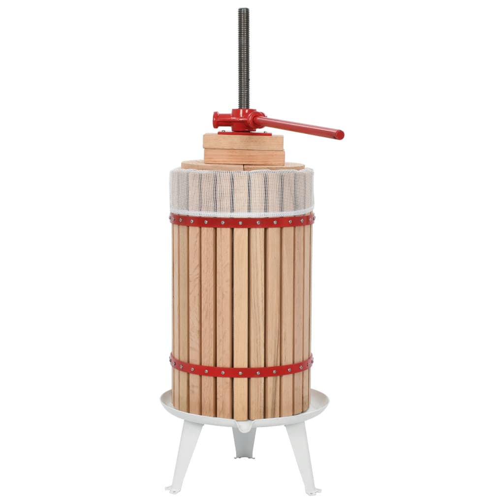 Vidaxl Press de vino de frutas de 2 piezas con set de pistilo