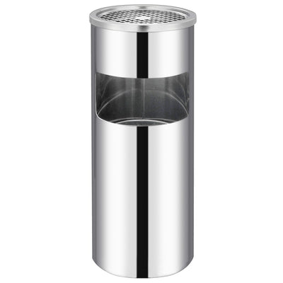 Vidaxl Ashtray Trash Hotel 30 l de acero inoxidable