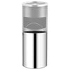 Vidaxl Ashtray Trash Hotel 30 L de acero gris