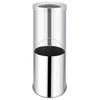 Vidaxl Waste Bin Hotel 32 L Acciaio inossidabile