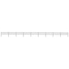 Vidaxl Garden Fence con Spears Top 15.3x0,6 m in acciaio nero